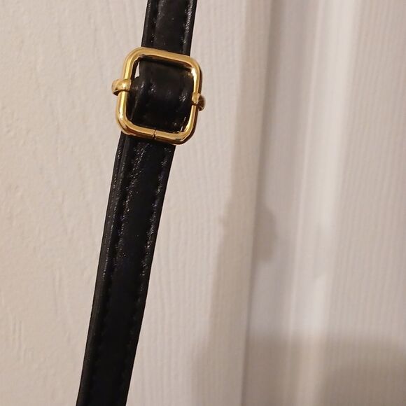 Tignanello Black and Gold Crossbody Bag with Sleek Design Leather - Picture 3 of 9